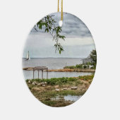 シービュービーチマディソンコネチカットオーナメント セラミックオーナメント (右)