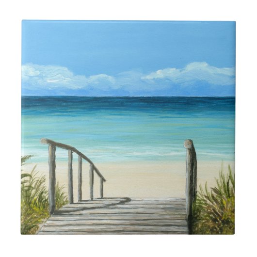 シービュー147海ビーチセラミックタイル タイル (正面)