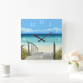 シービュー147海ビーチ スクエア壁時計 (ホーム)