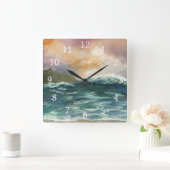 シービュー264海波 スクエア壁時計 (ホーム)