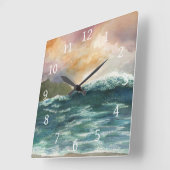 シービュー264海波 スクエア壁時計 (傾斜)