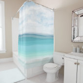 シービュー282ターコイズ海 シャワーカーテン (インサイチュ)