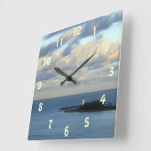 シービューII スクエア壁時計 (傾斜)