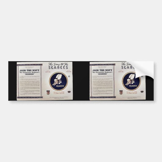 シービーの歌 バンパーステッカー (正面)