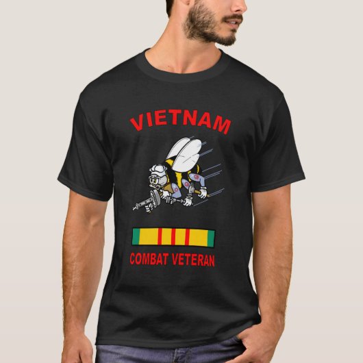 シービー建築大隊はベトナムベーターを行うことができる Tシャツ (正面)