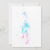 シーピンクの人魚の下の海ガーリー1st 招待状 (裏面)