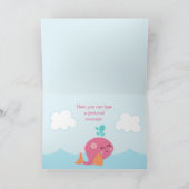 シーピンククジラのサンキューカードの下 サンキューカード (内部)