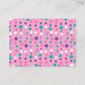 シーピンクパープルベビーおむつラッフルの下 エンクロージャーカード (裏面)