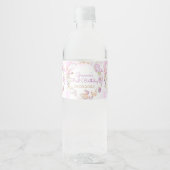 シーピンク海の少女の誕生日パーティーの下 ペットボトルラベル (正面)