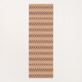 シーピンク&金ゴールドヘリンボーン ヨガマット (裏面)