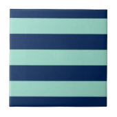 シーフはっきりしたォームグリーン&ダークブルーストライプ タイル (正面)