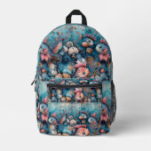 シーフィッおもしろいクの住民 プリントバックパック (正面)