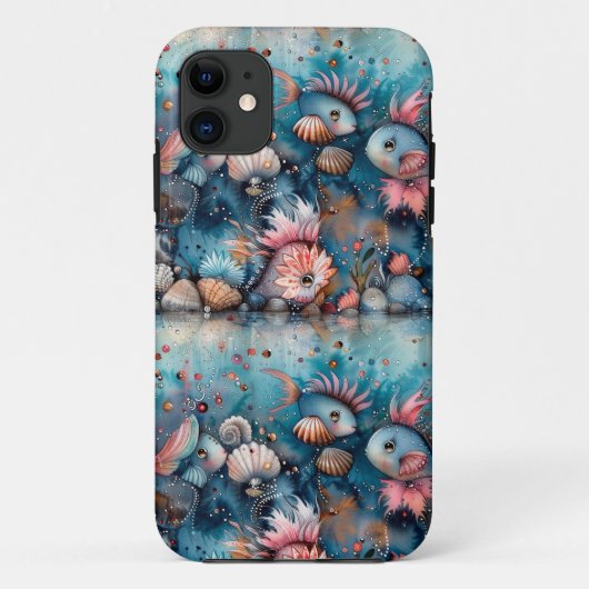 シーフィッおもしろいクの住民 Case-Mate iPhoneケース (裏面)