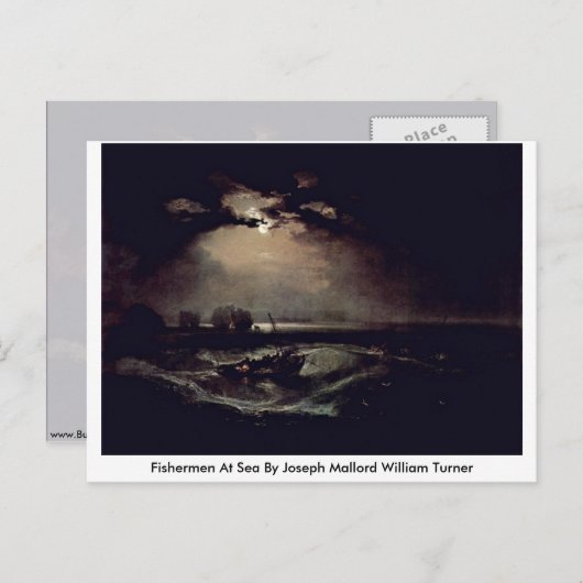 シーフィナーアットシーバイジョセフ・マロード・ウィリアム・ターナー ポストカード (正面/裏面)