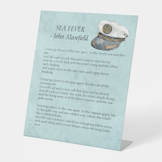 シーフィーバーマセフィールド詩 台座サイン (正面)