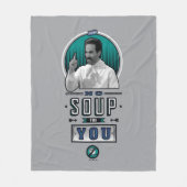 シーフェルド |お気に入りのスープなし フリースブランケット (正面)