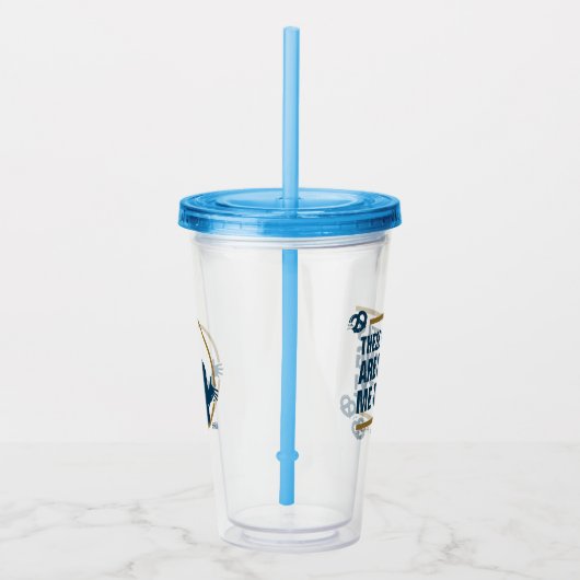 シーフェルド | "これらのプレッツェル"タイポグラフィグラフィック アクリルタンブラー (右)