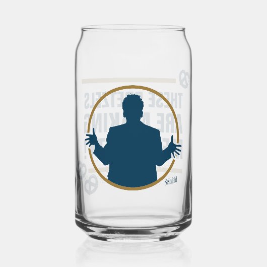 シーフェルド | "これらのプレッツェル"タイポグラフィグラフィック ガラス缶 (裏面)