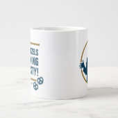 シーフェルド | "これらのプレッツェル"タイポグラフィグラフィック ジャンボコーヒーマグカップ (正面)