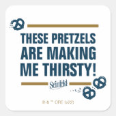 シーフェルド | "これらのプレッツェル"タイポグラフィグラフィック スクエアシール (正面)
