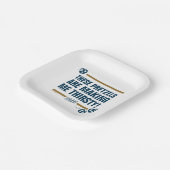 シーフェルド | "これらのプレッツェル"タイポグラフィグラフィック ペーパープレート (傾斜あり)