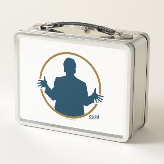 シーフェルド | "これらのプレッツェル"タイポグラフィグラフィック メタルランチボックス (裏面)
