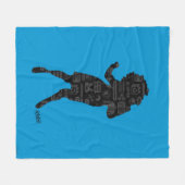 シーフェルド |エレインダンスシルエット フリースブランケット (正面(横))