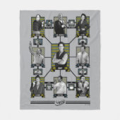 シーフェルド |キャラクター人間関係グラフ フリースブランケット (正面)