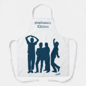 シーフェルド |シルエットグラフィックのグループ化 エプロン (正面)