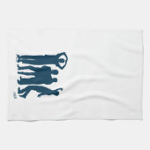 シーフェルド |シルエットグラフィックのグループ化 キッチンタオル (横)