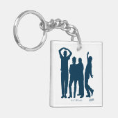 シーフェルド |シルエットグラフィックのグループ化 キーホルダー (正面左)