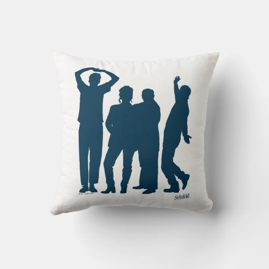 シーフェルド |シルエットグラフィックのグループ化 クッション (裏面)