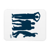 シーフェルド |シルエットグラフィックのグループ化 マグネット (横)