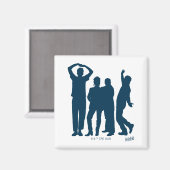 シーフェルド |シルエットグラフィックのグループ化 マグネット (正面/裏面)