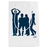 シーフェルド |シルエットグラフィックのグループ化 ミディアムペーパーバッグ (正面)