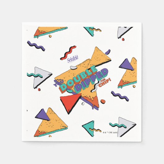 シーフェルド |チップをダブルディップ スタンダードカクテルナプキン (正面)