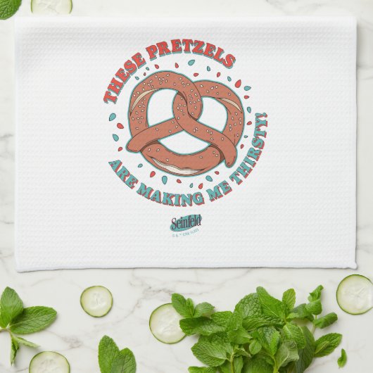 シーフェルド |プレッツェルが喉の渇きを癒してくれる キッチンタオル (折り畳み)