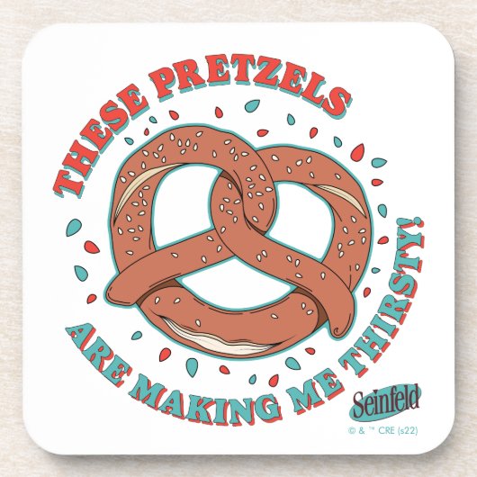 シーフェルド |プレッツェルが喉の渇きを癒してくれる コースター (正面)
