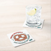 シーフェルド |プレッツェルが喉の渇きを癒してくれる スクエアペーパーコースター (インサイチュ)