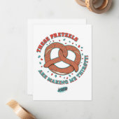 シーフェルド |プレッツェルが喉の渇きを癒してくれる ノートカード (正面/裏面インサイチュ)