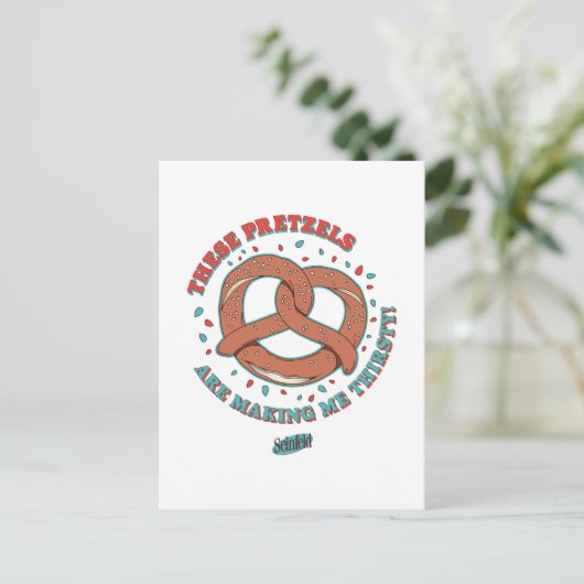 シーフェルド |プレッツェルが喉の渇きを癒してくれる ポストカード (スタンド正面)