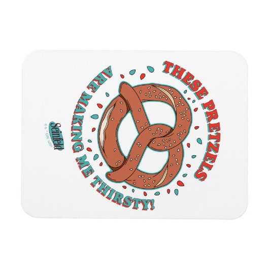 シーフェルド |プレッツェルが喉の渇きを癒してくれる マグネット (横)