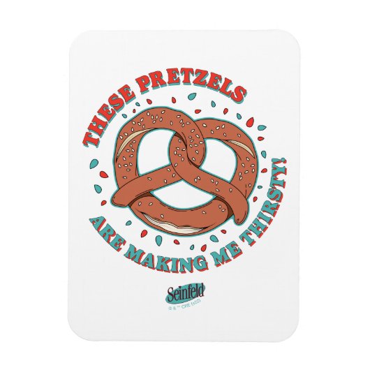 シーフェルド |プレッツェルが喉の渇きを癒してくれる マグネット (縦)