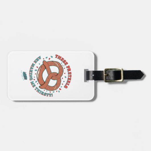 シーフェルド |プレッツェルが喉の渇きを癒してくれる ラゲッジタグ (正面横)