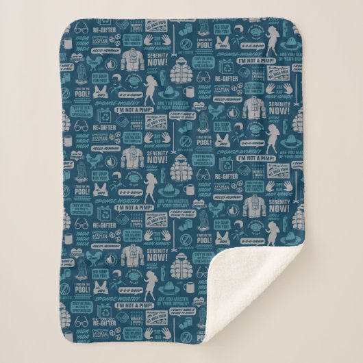 シーフェルド |ミームパターン シェルパブランケット (正面)