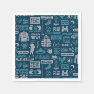 シーフェルド |ミームパターン スタンダードカクテルナプキン