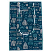 シーフェルド |ミームパターン ミディアムペーパーバッグ (裏面)