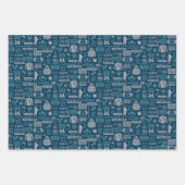 シーフェルド |ミームパターン ラッピングペーパーシート (正面3)