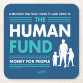 シーフェルド |人間基金 スクエアペーパーコースター (正面)