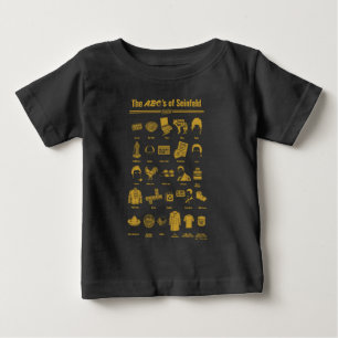 シーフェルド ABCのSeinfeldインフォグラフィック ベビーTシャツ